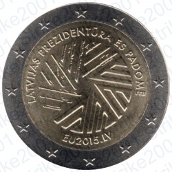 Lettonia - 2€ Comm. 2015 FDC Presidenza