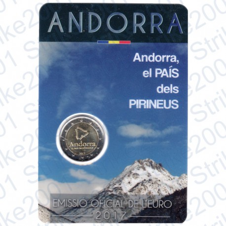 Andorra - 2€ Comm. 2017 FDC Il Paese dei Pirenei in Folder