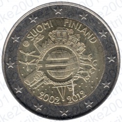 Finlandia - 2€ Comm. 2012 FDC 10° Anniversario Euro
