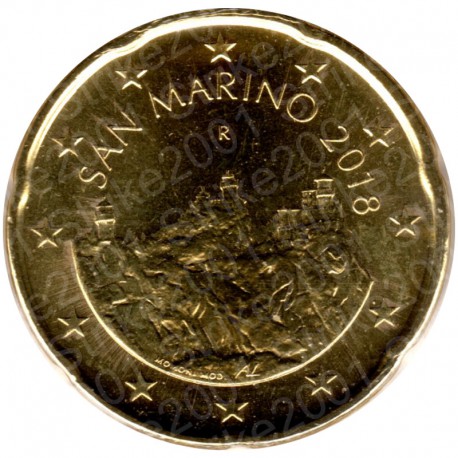 San Marino 2018 - 20 Cent. FDC