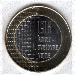 Slovenia - 3€ 2018 FDC 100° Fine Prima Guerra Mondiale