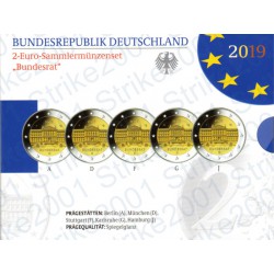 Germania - 2€ Comm. 5 Zecche 2019 FOLDER FS Bundesrat