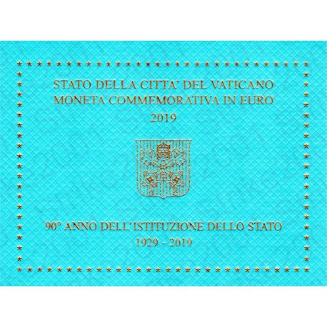 Vaticano - 2€ Comm. 2019 FDC 90° Fondazione Città Vaticano in Folder