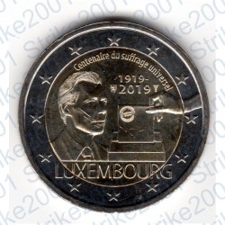 Lussemburgo - 2€ Comm. 2019 FDC 100° Suffragio Universale