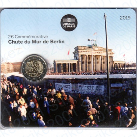 Francia - 2€ Comm. 2019 FDC Caduta Muro Berlino in Folder