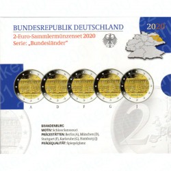 Germania - 2€ Comm. 5 Zecche 2020 FOLDER FS Potsdam