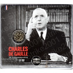 Francia - 2€ Comm. 2020 FDC 50° Morte De Gaulle in Folder