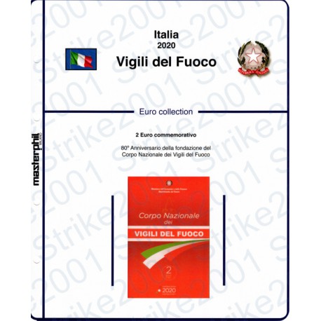 Kit Foglio Italia 2 Euro Comm. in folder