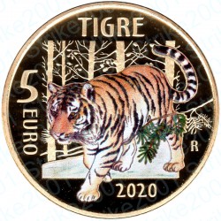 Italia - 5€ Comm. 2020 FS Tigre in cofanetto