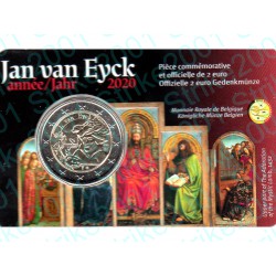 Belgio - 2€ Comm. 2020 FDC Jan van Eyck (Francia) in Folder