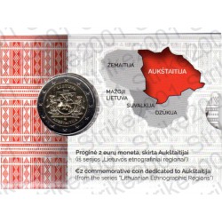 Lituania - 2€ Comm. 2020 FDC Aukstaitija in Folder