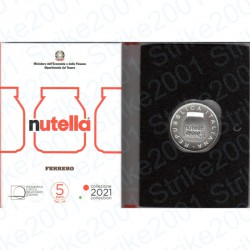 Italia - 5€ 2021 FDC Nutella Ferrero Bianca