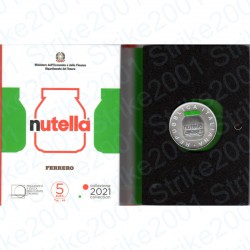 Italia - 5€ 2021 FDC Nutella Ferrero Verde
