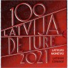 Lettonia - Divisionale Ufficiale 2021 FDC 9 Valori