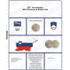 Kit Foglio 3 Euro Comm. Bimetallico Slovenia 2021 S. Loka