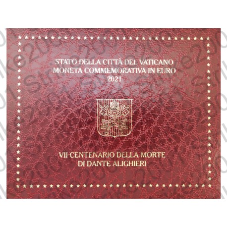 Vaticano - 2€ Comm. 2021 FDC Dante Alighieri in Folder