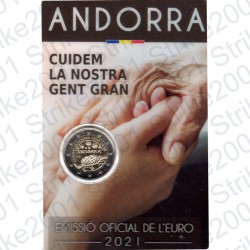 Andorra - 2€ Comm. 2021 FDC Cura degli anziani