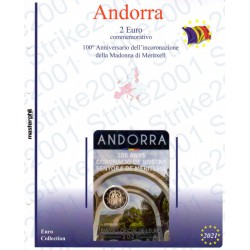 Kit Foglio Andorra 2 Euro Comm. 2021 in folder Lady of Meritxell