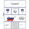 Kit Foglio 3 Euro Comm. Bimetallico Slovenia 2022 Matija Jama