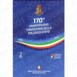 Italia - 2€ Comm. 2022 FDC Polizia di Stato in Folder