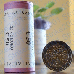 Lettonia - 2€ Comm. 2022 FDC 100 Banca