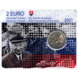 Slovacchia - 2€ Comm. 2021 FDC Alexander Dubcek in Folder