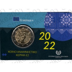 Cipro - 2€ Comm. 2022 FDC 35° Erasmus in Folder