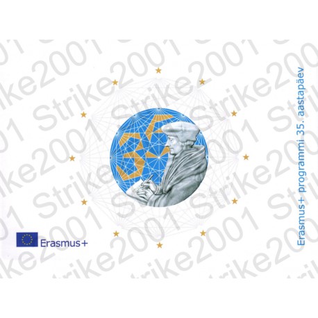Estonia - 2€ Comm. 2022 FDC 35° Erasmus in Folder