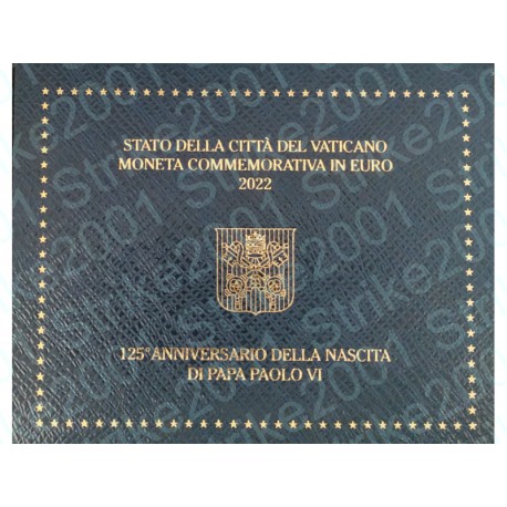 Vaticano - 2€ Comm. 2022 FDC Papa Paolo VI in Folder