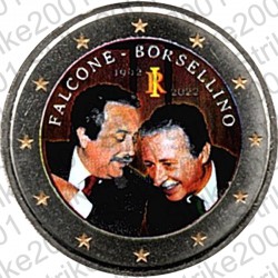 Italia - 2€ Comm. 2022 FDC Falcone e Borsellino Colorato