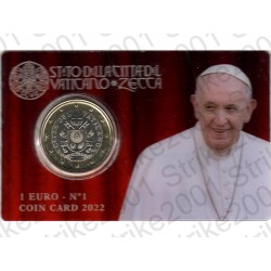 Vaticano - Coin Card 2022 1 Euro FDC nr. 1