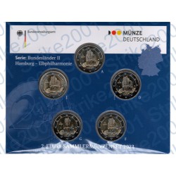 Germania - 2€ Comm. 5 Zecche 2023 FOLDER FDC Presidenza Amburgo