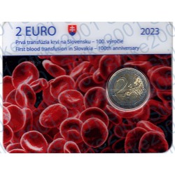 Slovacchia - 2€ Comm. 2023 FDC Trasfusione di Sangue in Folder