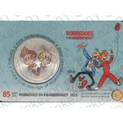 Belgio - 5€ 2023 FDC Robbedoes colorato in Folder