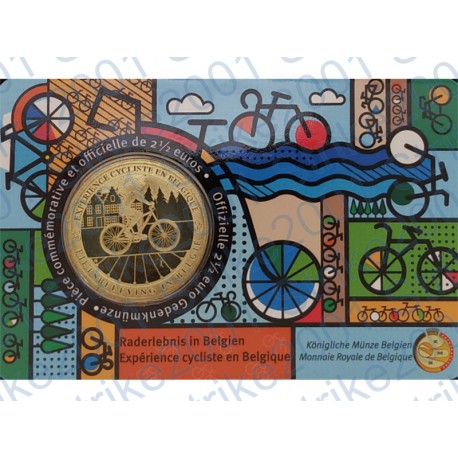 Belgio - 2,5€ 2023 FDC Esperienza Ciclistica in folder (Francia)