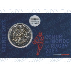 Francia - 2€ Comm. 2023 FDC Rugby in Folder