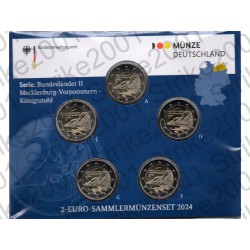 Germania - 2€ Comm. 5 Zecche 2024 FOLDER FDC Meclemburgo