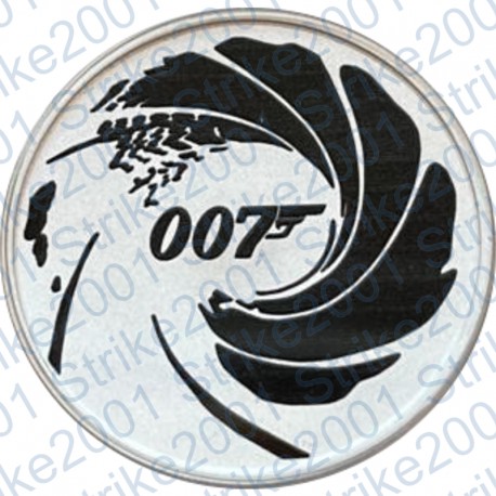 Tuvalu Polinesia - 1 Oncia Argento 2022 F.S. James Bond