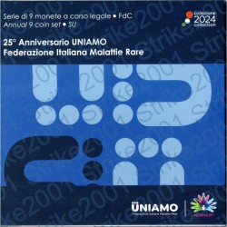 Italia - Divisionale Ufficiale 2024 FDC 9 Valori