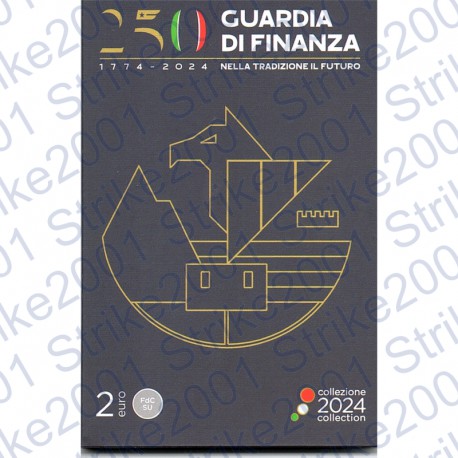 Italia - 2€ Comm. 2024 FDC Guardia di Finanza in Folder