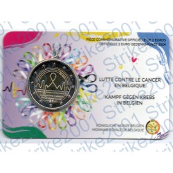 Belgio - 2€ Comm. 2024 FDC Lotta contro il Cancro (Francia) in Folder