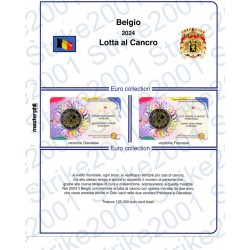 Kit Foglio Belgio 2 Euro Comm. in folder