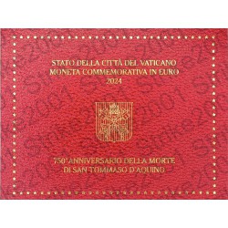 Vaticano - 2€ Comm. 2024 FDC San Tommaso d' Aquino in Folder