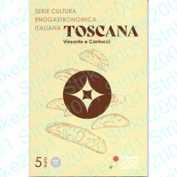 Italia - 5€ Comm. 2024 FDC Toscana Vinsanto e Cantucci