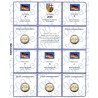 Kit Foglio 2€ Comm. 2025 Germania Saarland - 5 Zecche
