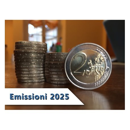 Pack - 2€ Comm. 2025 con 5 zecche Germania