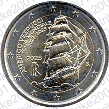 Italia - 2€ Comm. 2025 FDC Vespucci