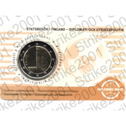 Finlandia - 2€ Comm. 2025 FDC Diplomazia e Politica estera (finlandese) in Folder