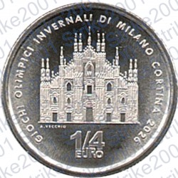 Italia - 1/4 € 2025 FDC Giochi Olimpici invernali Milano