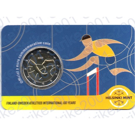 Finlandia - 2€ Comm. 2025 FDC 100° Atletica in Folder (inglese)